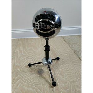 Blue Microphones The Snowball USB Mic with Stand ONLY Chrome Silver Tested Works